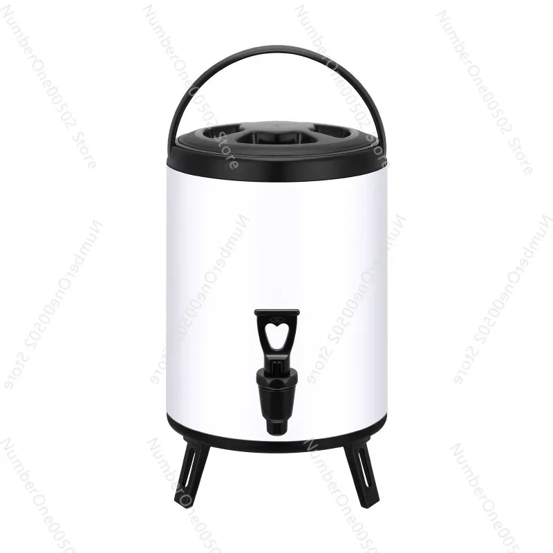 Colorful Stainless Steel Double-Layer Thickened Multi-Purpose Large Capacity Insulated Barrel Cold Insulation Fruit Milk Stall