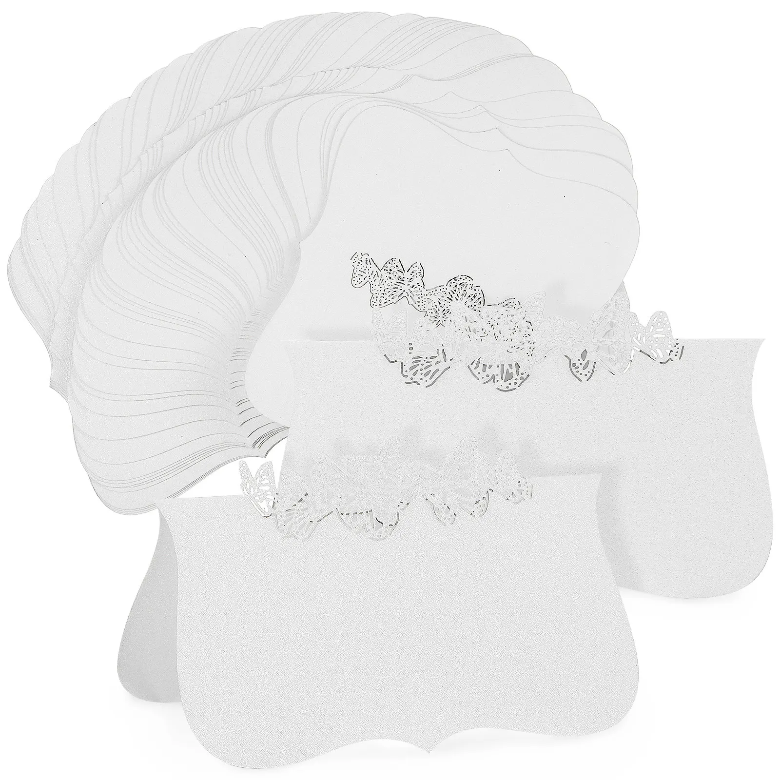 

50Pcs Tented Table Cards Elegant Wedding Place Cards for Table Setting Seating Management Birthday Anniversary Party Name Card