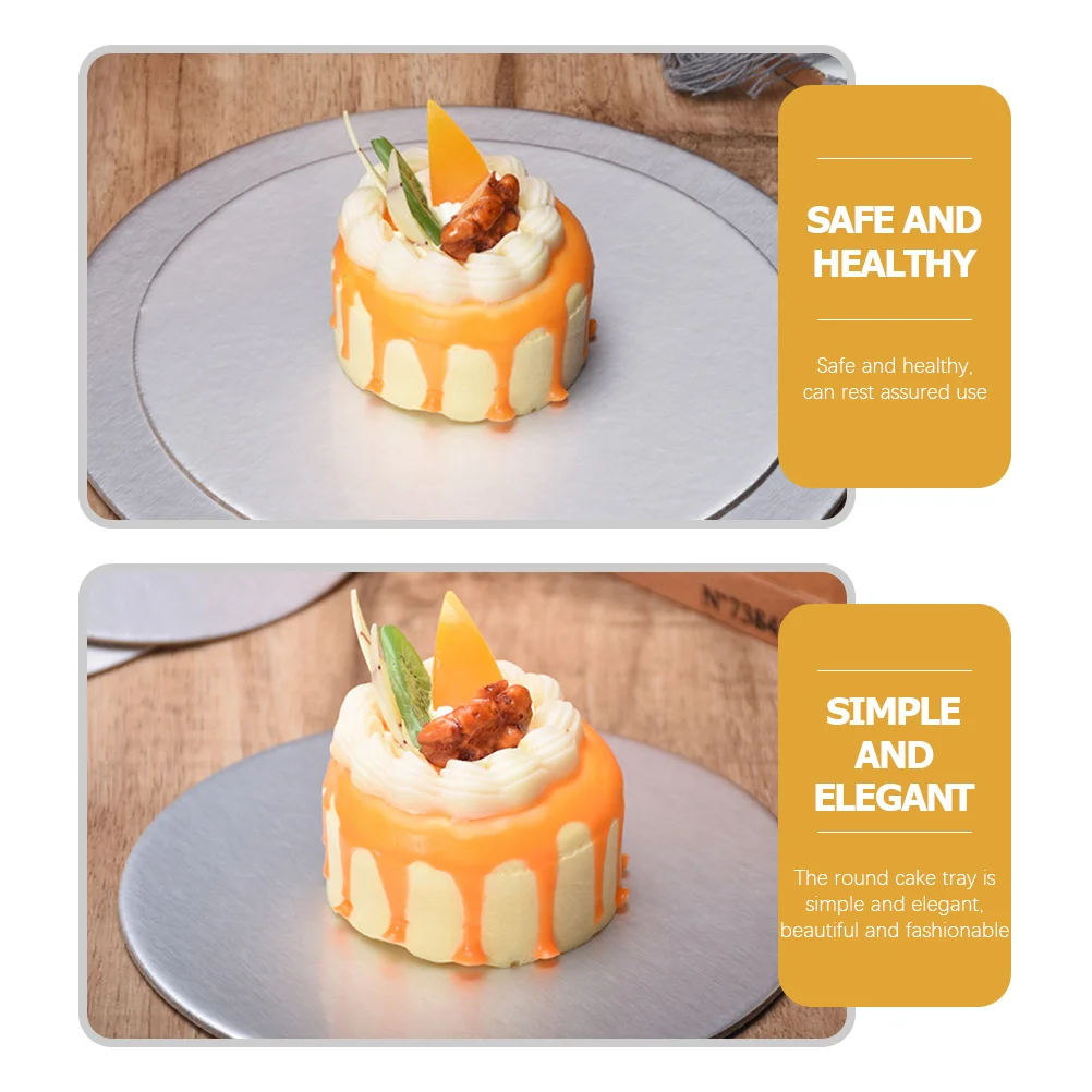 

24Pcs Circle Cardboard Bases Birthday Cake Plates Accessories Easy Handle Commercial Use Cake Board Circle Cardboard Bases