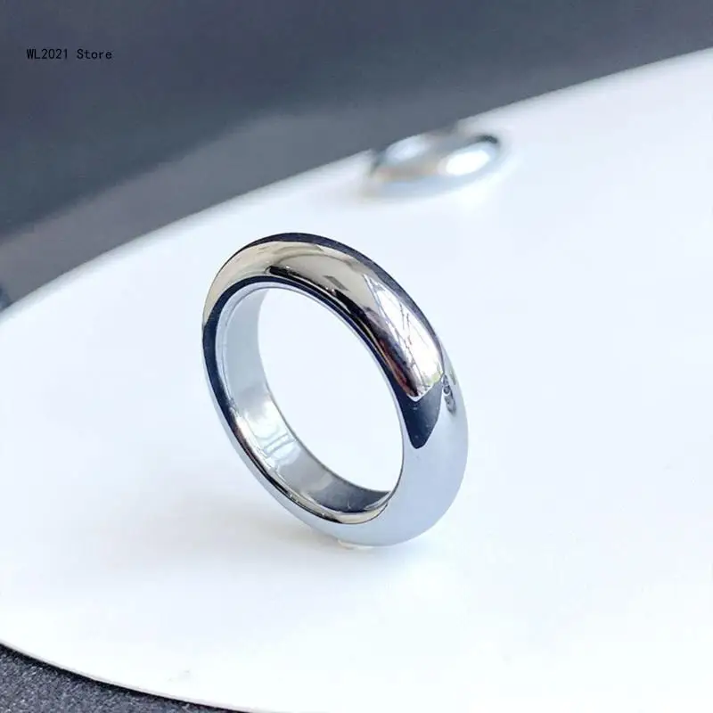 Terahertz Stone Ring Offering Technology and Aesthetics Women Jewelry Stone Texture Suitable for the Contemporary Woman