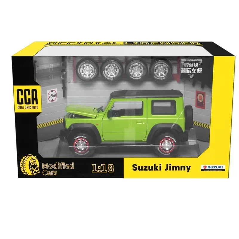 1:18 SUZUKI Jimny accessories DIY car model Alloy Diecasts SUV Model Toy with Light Off-road Vehicle for Gifts G23