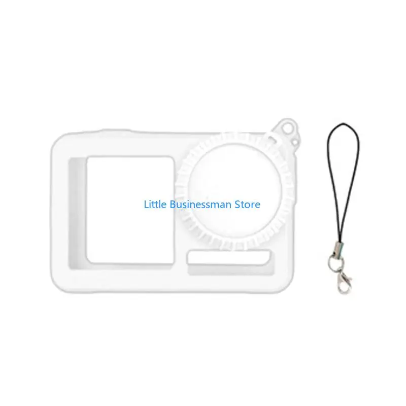 Camera Body Cover for Action 5Pro with Wraparound Silicone Case, Side Access, Lens Cap, and Included Lanyard M76A