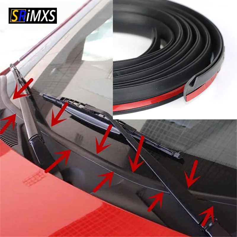 2M H Type Rubber Car Seals Windshield Elastic Band Front Rear Dashboard Windshield Sunroof Dustproof Sealing Strip for All Cars