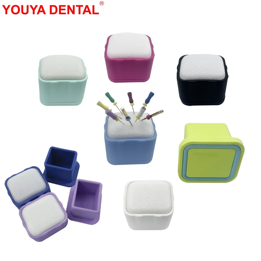 1pcs Dental Endo File Clean Stand Autoclavable Drills Block Root Canal Holder Dentistry Lab Endodontics File Cleaning Table Foam