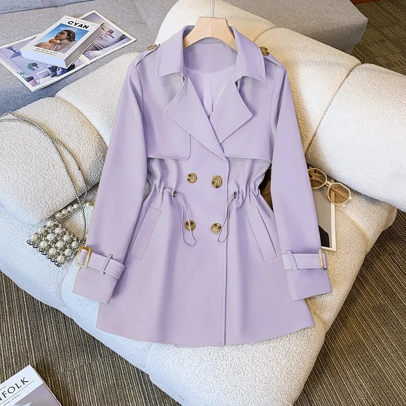 Women Spring Autumn Jacket Casual Short Outerwear Fashion Wild Windbreaker Jackets Women Basic Khaki Coat
