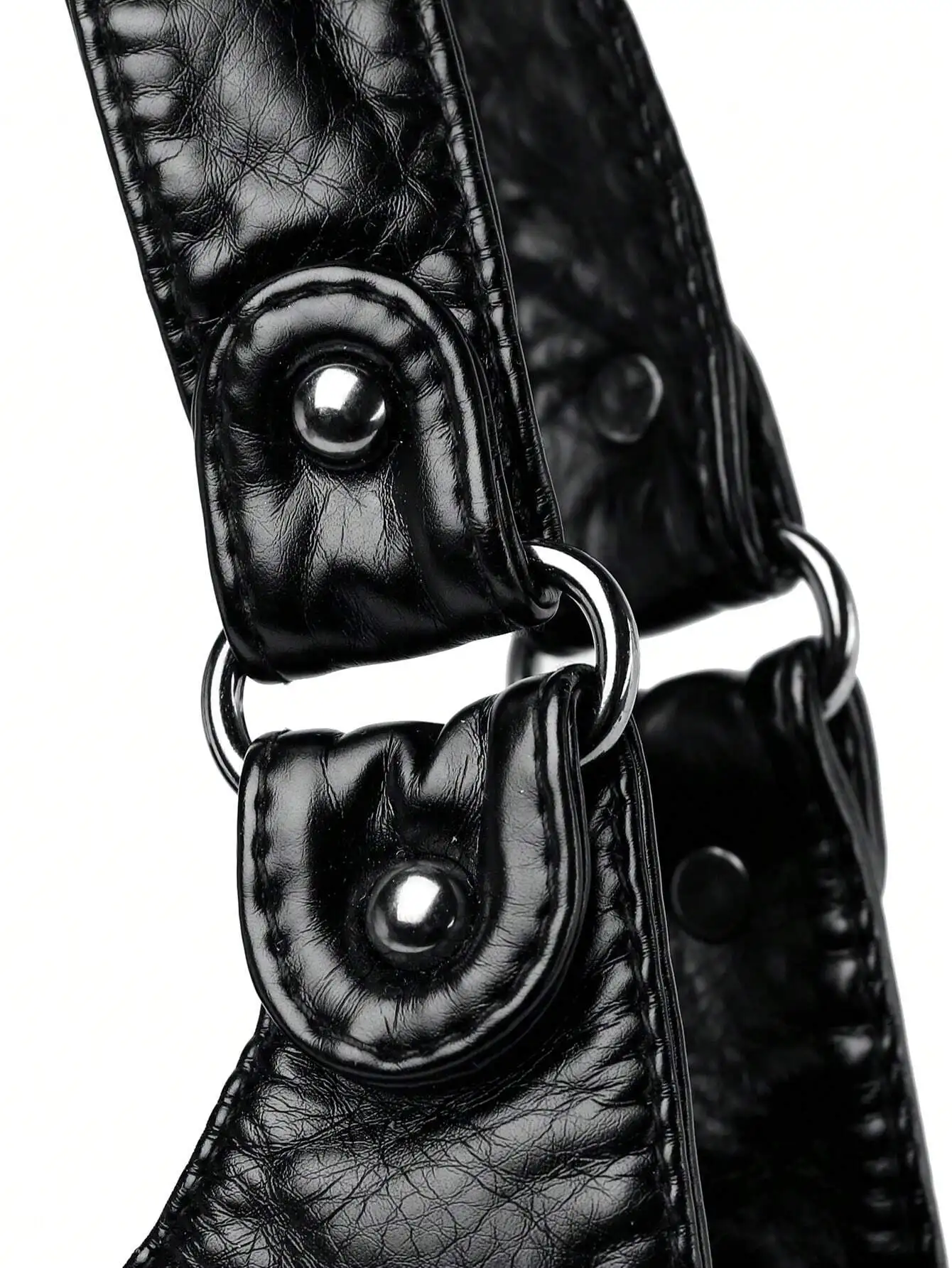 ROMWE Grunge Punk Casual Tote Bag Large Capacity Women's Shoulder Bag For Commuting & School