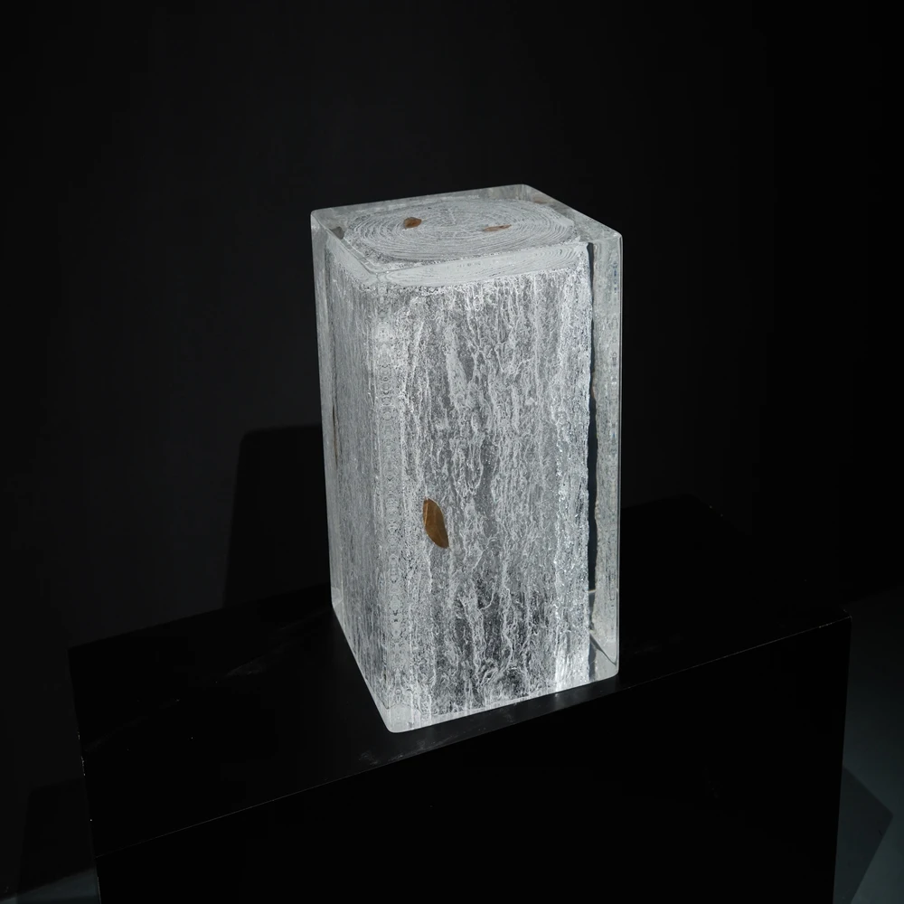 Acrylic Crystal Table Stool Durable Waterproof Contemporary Bar Coffee Stool Design