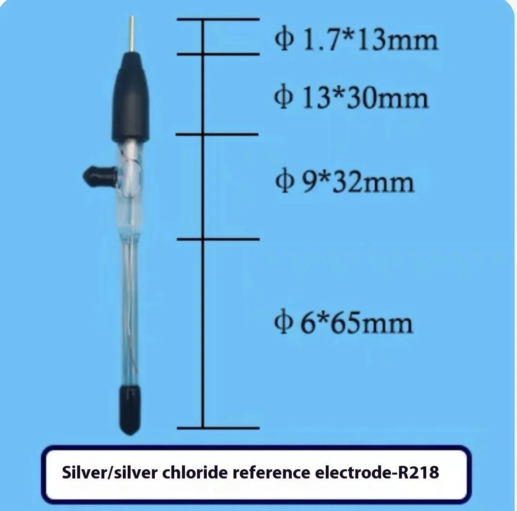 القطب المرجعي للكلوريد الفضي المشبع 6 × 65 مم Ag / AgCl القطب المرجعي المشبع للتحليل الكهروكيميائي #6