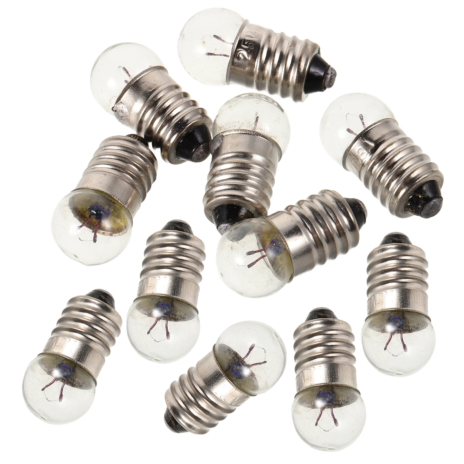 

12 Pcs Flashlight Small Electric Beads Bulb Electrical Experiment Bulbs Conducting Electricity Toy Replacement Device