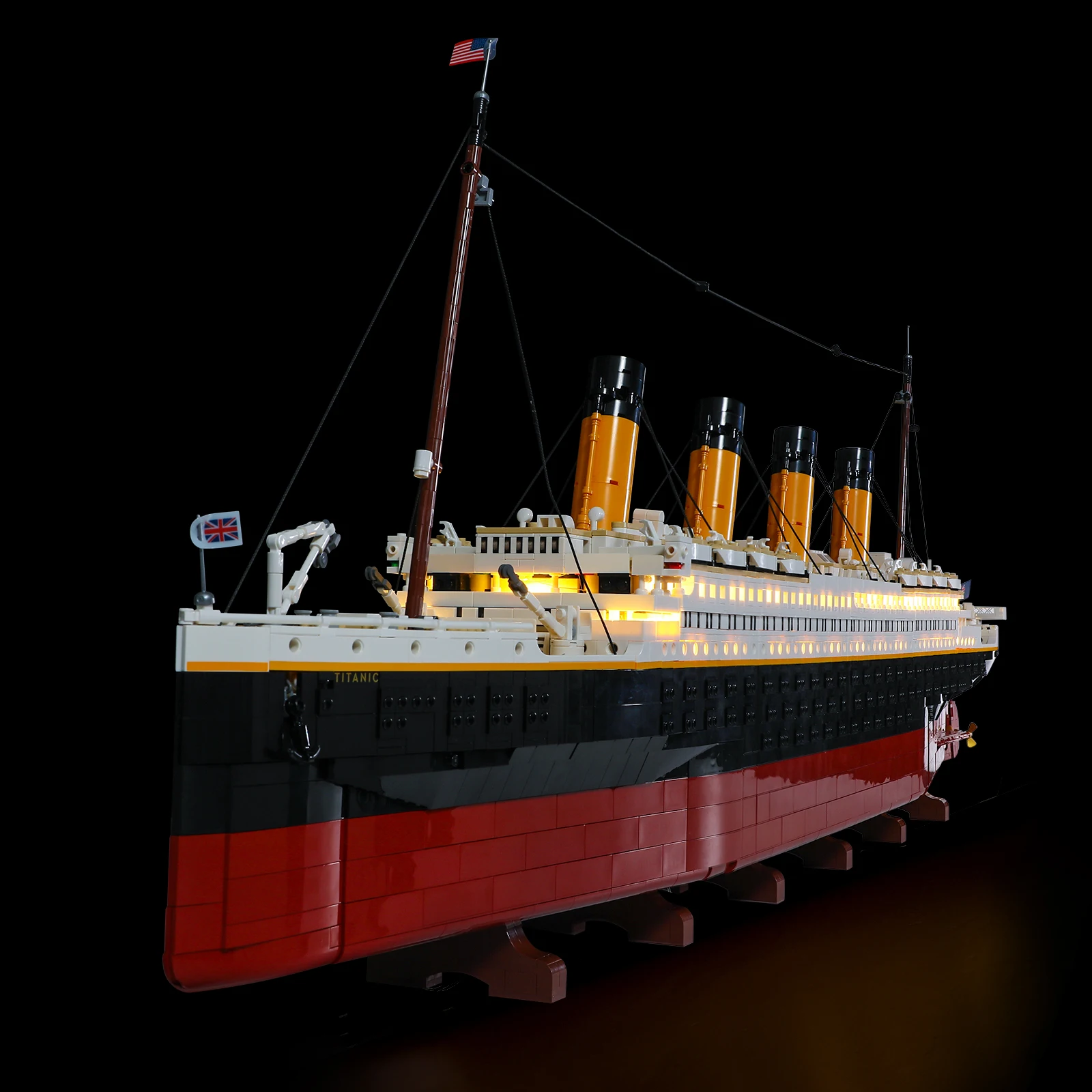 Hprosper LED Remote control Light for LEGO 10294 Creator Expert Titanic Decorative Lamp With Battery Box (Not Building Blocks)