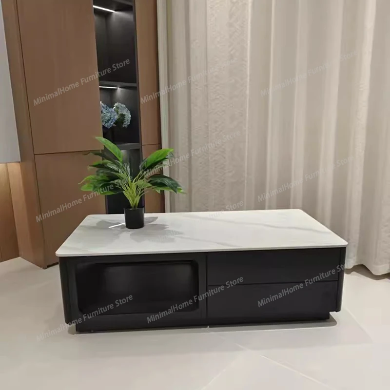

Минималистичный классический прямоугольный журнальный столик в скандинавском стиле, элегантный универсальный столик в деревенском стиле, дизайнерская мебель для дома