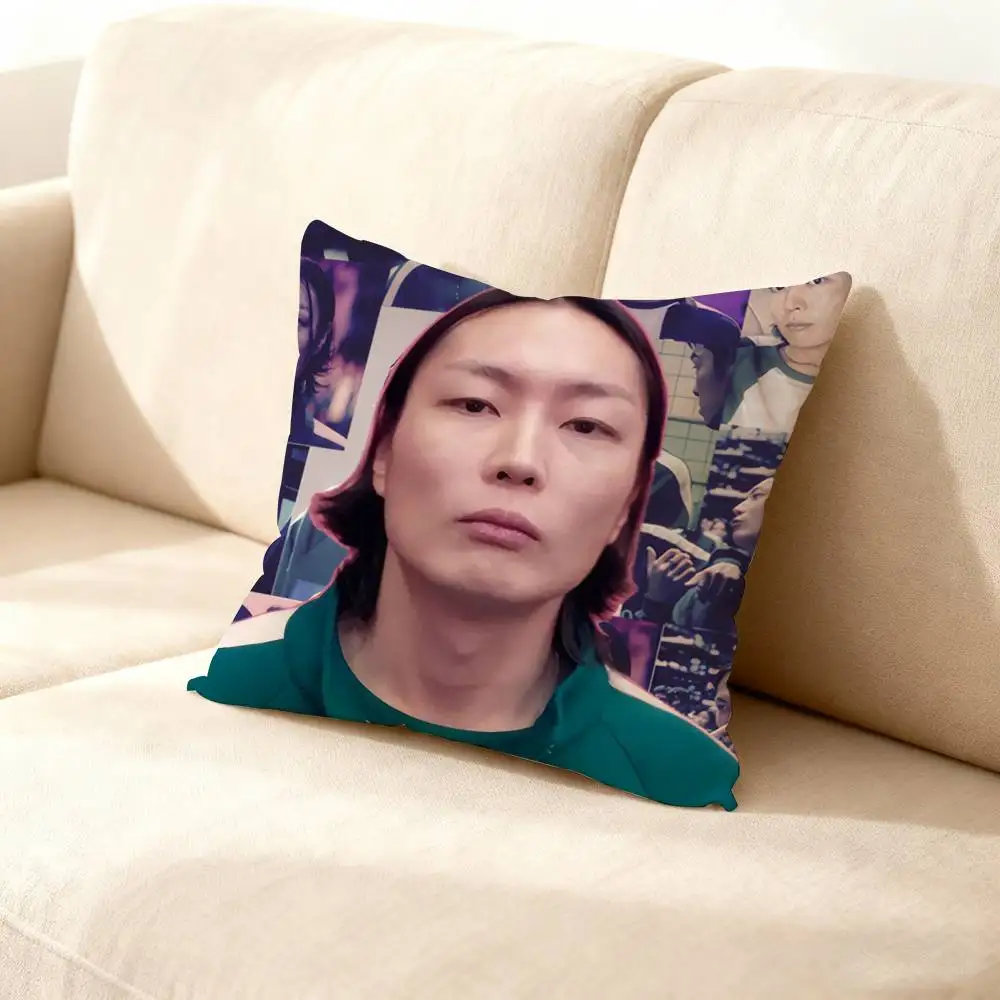

R-Roh J-Jae Won Pillow Case For Sofa Decor Car Office Room Printing Cushion Cover Decorations and Protector