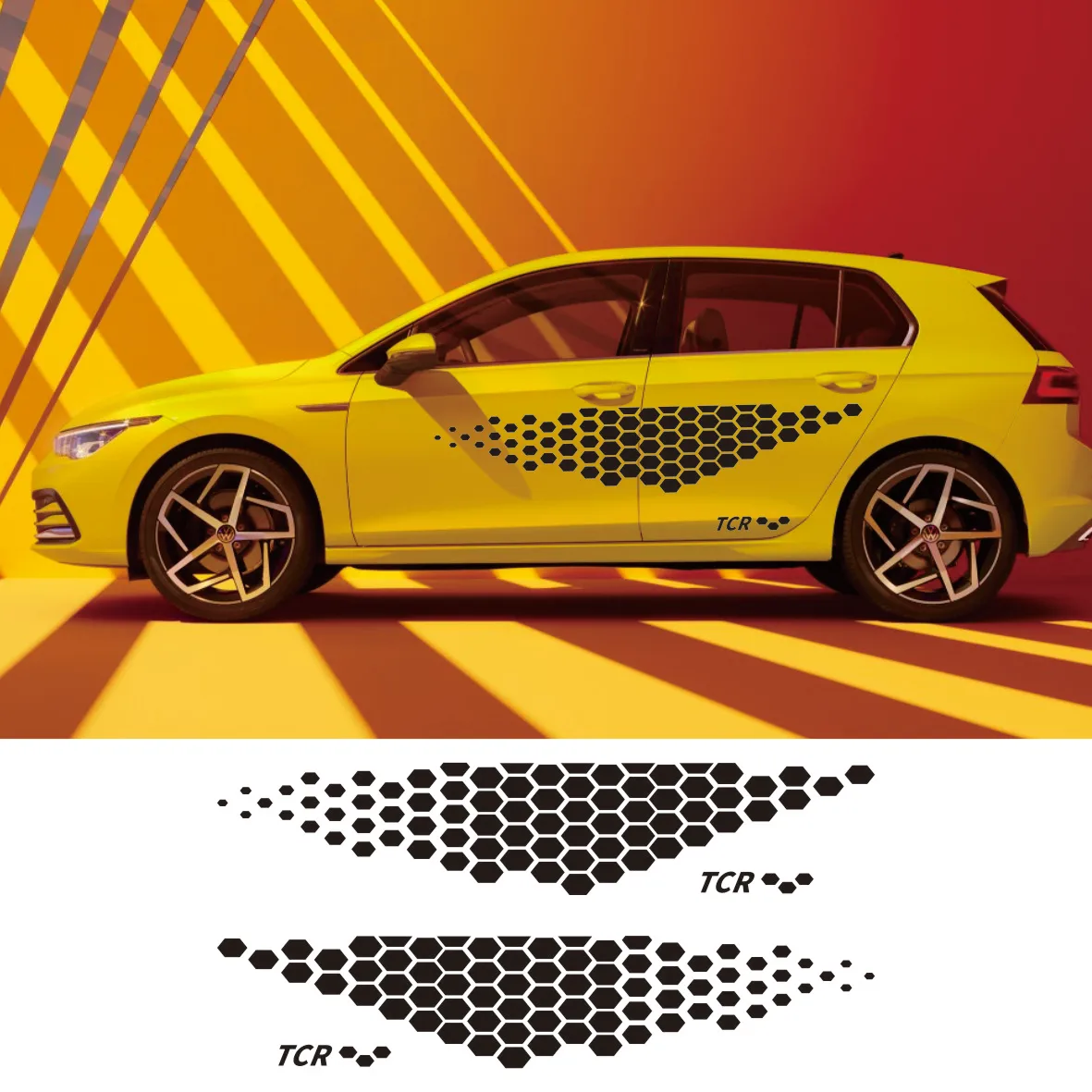 2pcs Car Stickers for Volkswagen VW Golf 4 5 6 7 Polo Passat B5 B6 Vinyl Film Decal Automobiles Car Decoration