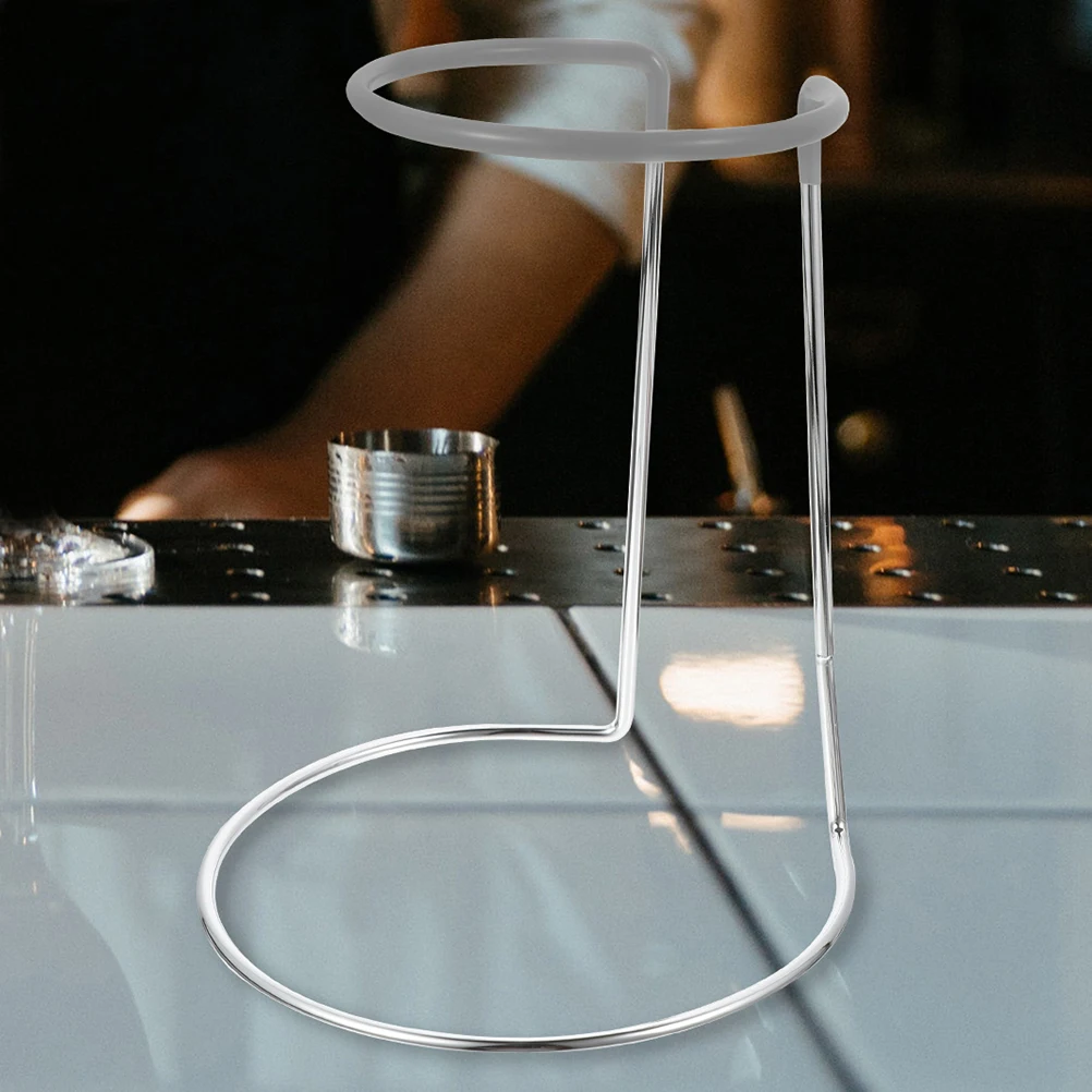 

2Pcs Space Saving Iron Wine Decanter Dryer Stand Easy Maintenance for Various Glassware Types Bar Home Wine Decanter Dryer