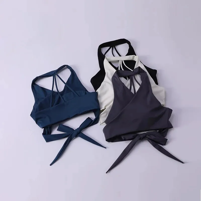 Summer sports bra women's running wearing shock resistant training yoga suit vest top fitness bra