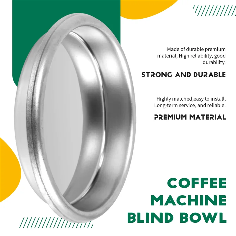 N98R 58Mm Coffee Machine Blank Filter/Stainless Steel Backwash Cleaning Blind Bowl Coffee Machine Accessories