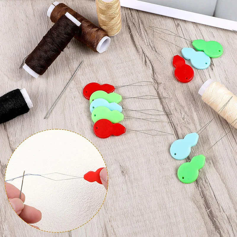 10/20/50 قطعة إبرة سهلة جهاز التلقائي موضوع الإبر أدوات خياطة عراف المسنين الهادي اليدوية ماكينة خياطة لوازم #4