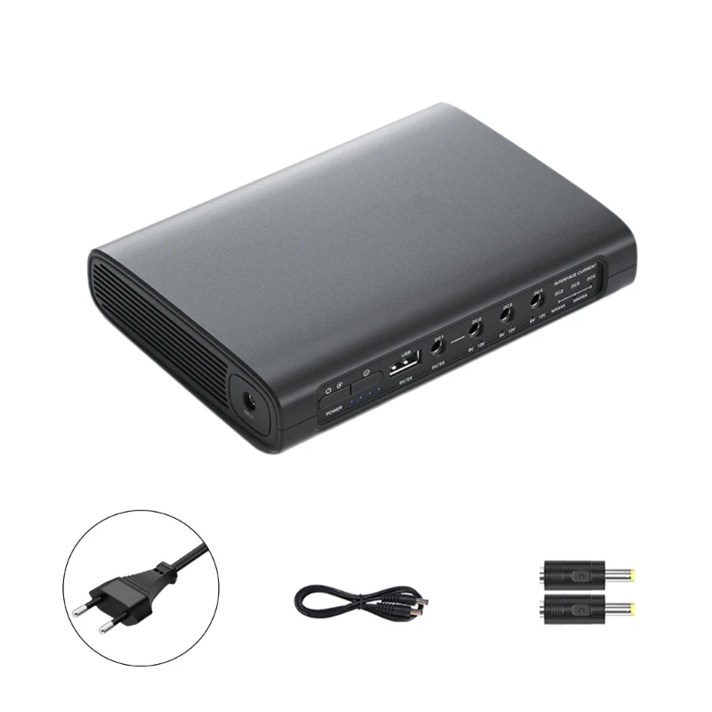 

5V 9V 12V UPS Power Supply 16000mAh/20000mAh/25600mAh Energy Backup 5.5x2.1mm for Modem Wifi Routers Camera Speaker