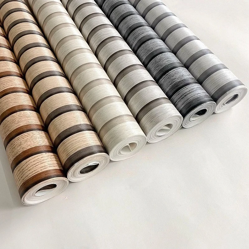 

Обои с 3D-эффектом под дубовые планки, ретро-стиль, ПВХ, рулонные, для стен за телевизором и декора гостиной, вертикальные полосы, нетканый материал