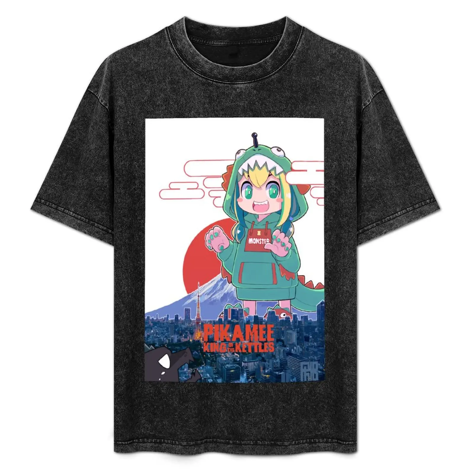 VOMS - PIKAMEE KING of the KETTLES T-Shirt koreanische Mode-Baumwoll-Grafik-T-Shirts für einen Jungen Tops T-Shirts für Männer Grafik