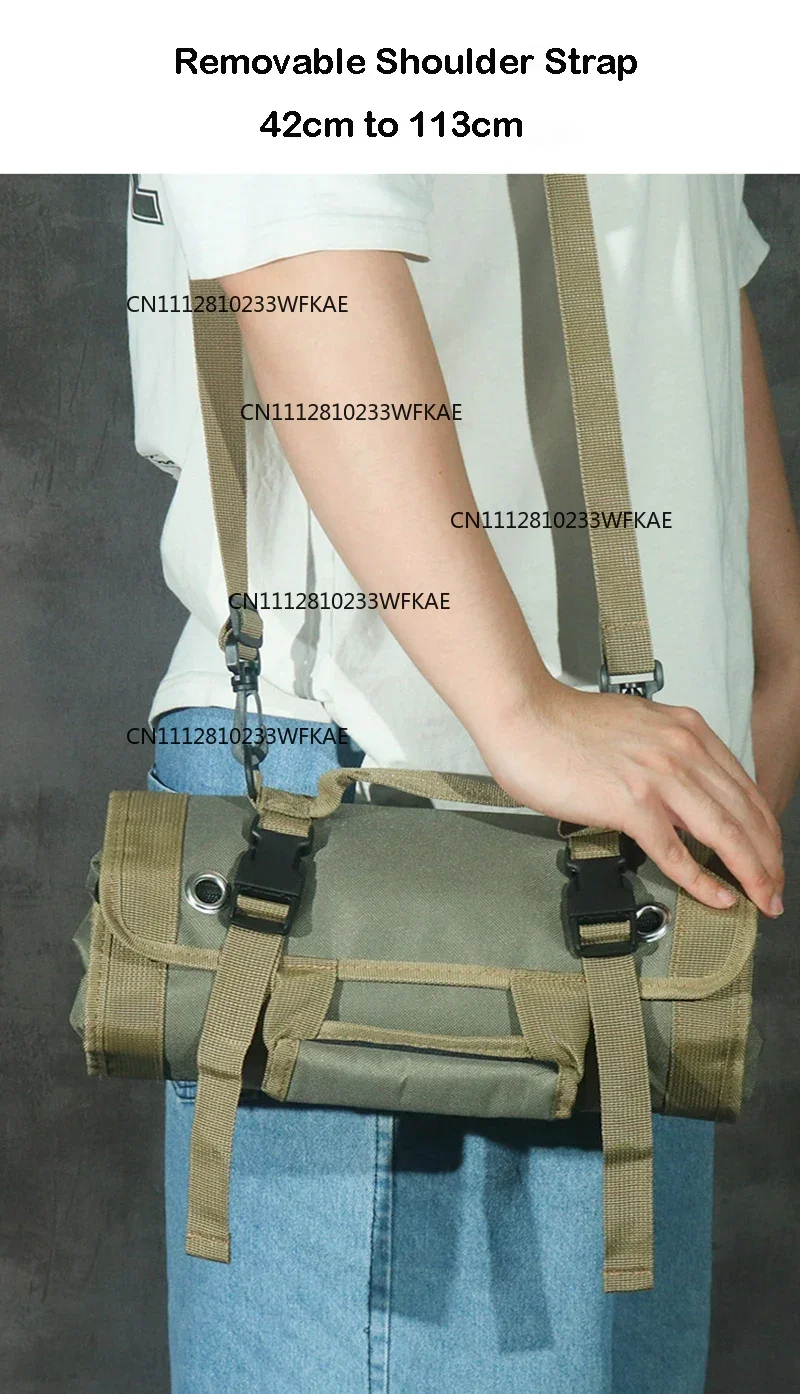 Oxford cloth canvas material, scroll set, car hardware tool storage bag
