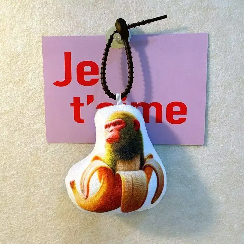 Italian brain rot Tung Tung Tung Sahur Voice speaking pendant, wooden stick, human, all brother, gorilla, banana keychain
