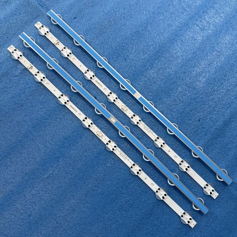 4 pz/set Striscia LED Per 55 "TV 55UT640S0SA 55UM7520PSB 55UM7300PUA 55UM7600 55UM7660 55UM7450 55UM7400 55UM7300 55UM7650 55UM7470