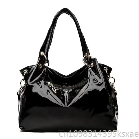 Sanrio Hello Kitty axelväska för kvinna flicka svart söt lyxig designerhandväska stor kapacitet PU-läderväska kawaii tecknad film 8 best sales svart Hello Kitty-väska - №6