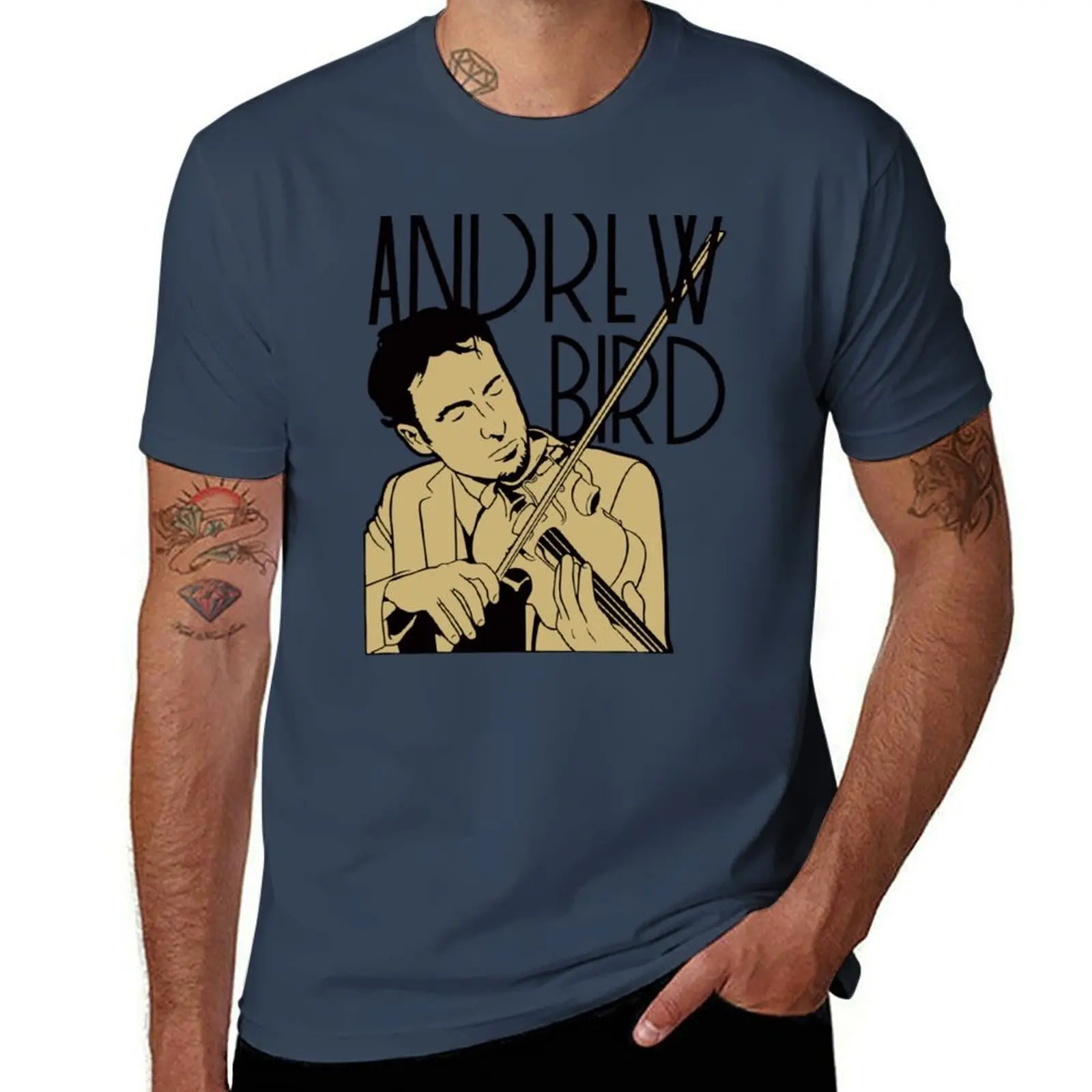 Bird Andrew T-Shirt Abstract Pattern Print Top