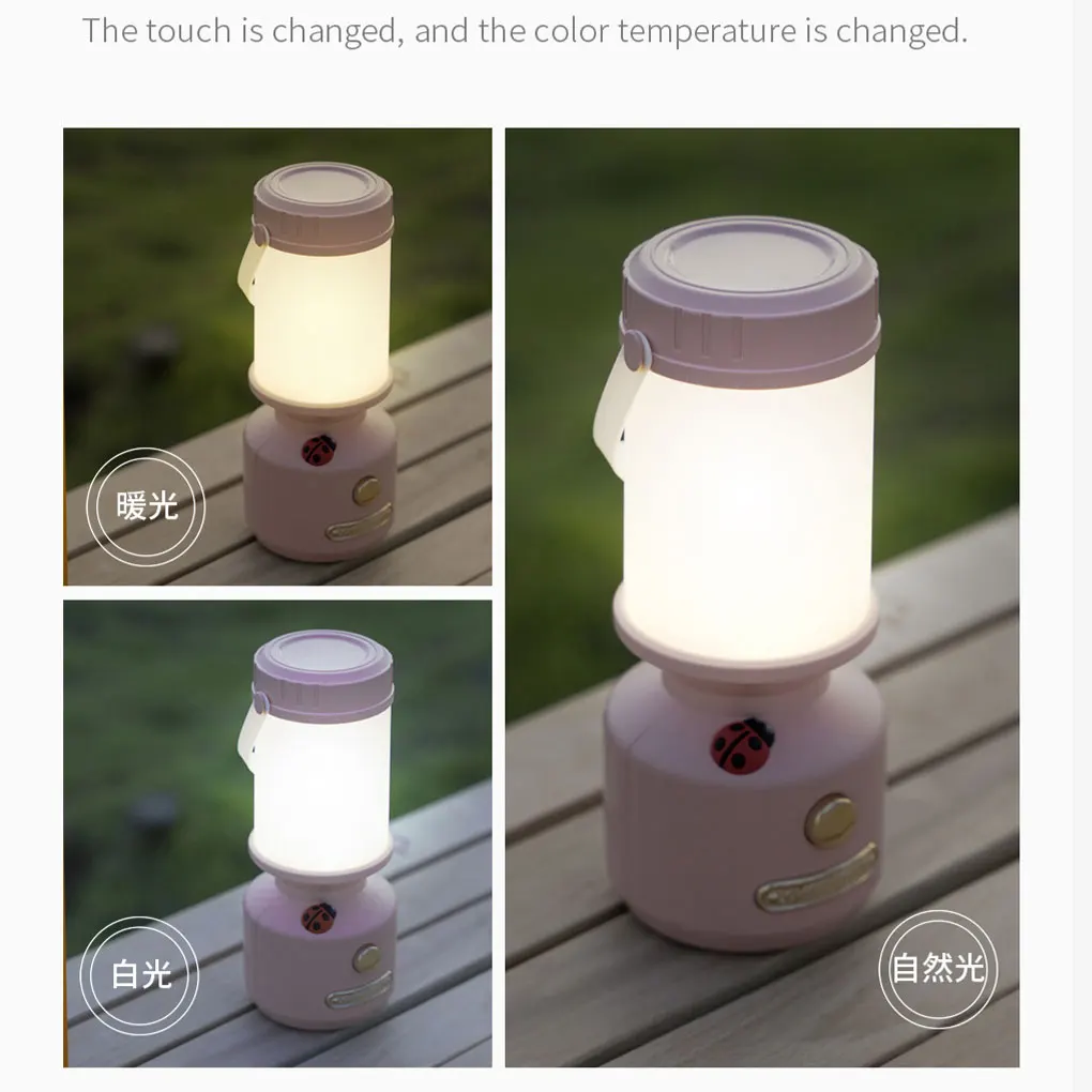 무한 디밍 Led 책상 램프 야간 조명 캠핑 녹색 침실에 대 한 다채로운 테이블 램프