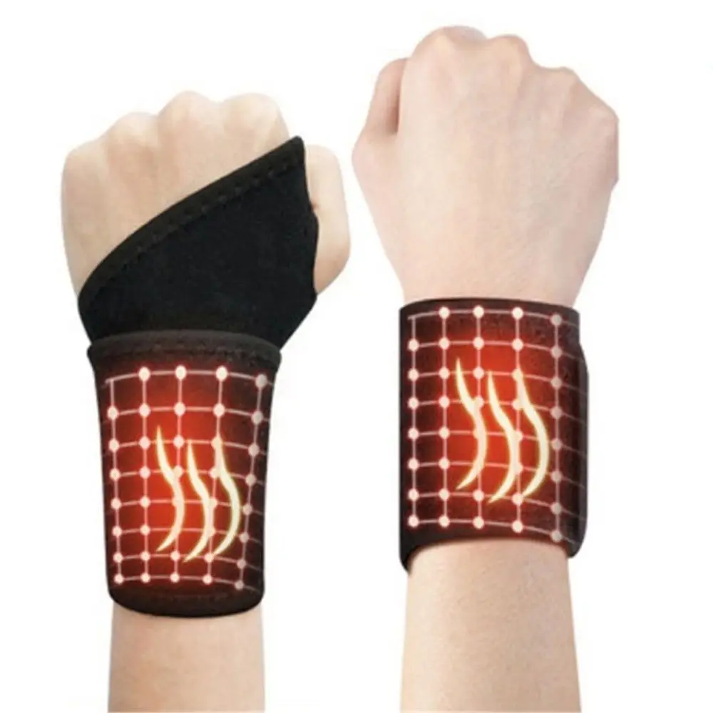 1 Pair New Sports Protection Magnetic  Tourmaline Self-Heating Braces Belt Wrist Brace Arthritis Pain Relief