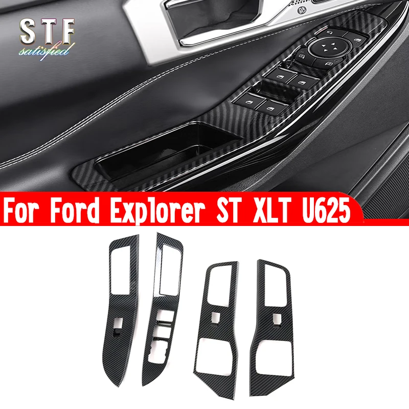 Интерьерная дверь, внутренняя отделка крышки для Ford Explorer ST XLT U625 2020 2021 2022 2023, автомобильные аксессуары, наклейки