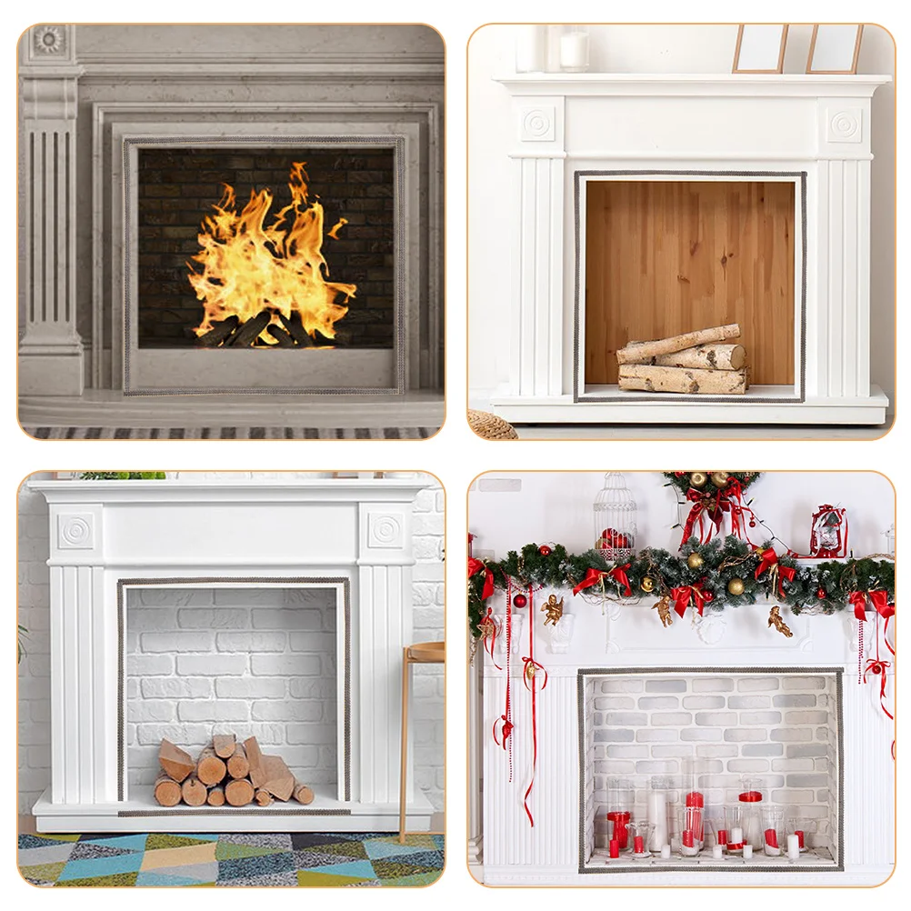 

1 Roll Wood Stove Door Rope Gasket Fiberglass Fire Resistant Self-Adhesive Tape for Fireplace Wood Burner Replacement