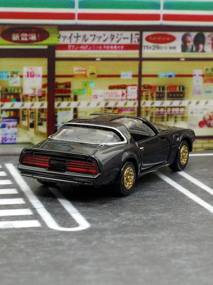 TAKARA TOMY tomica Alloy car Model Black Box Flagship New TP21 Pontiac Firebird, a holiday gift for kids boys and girls