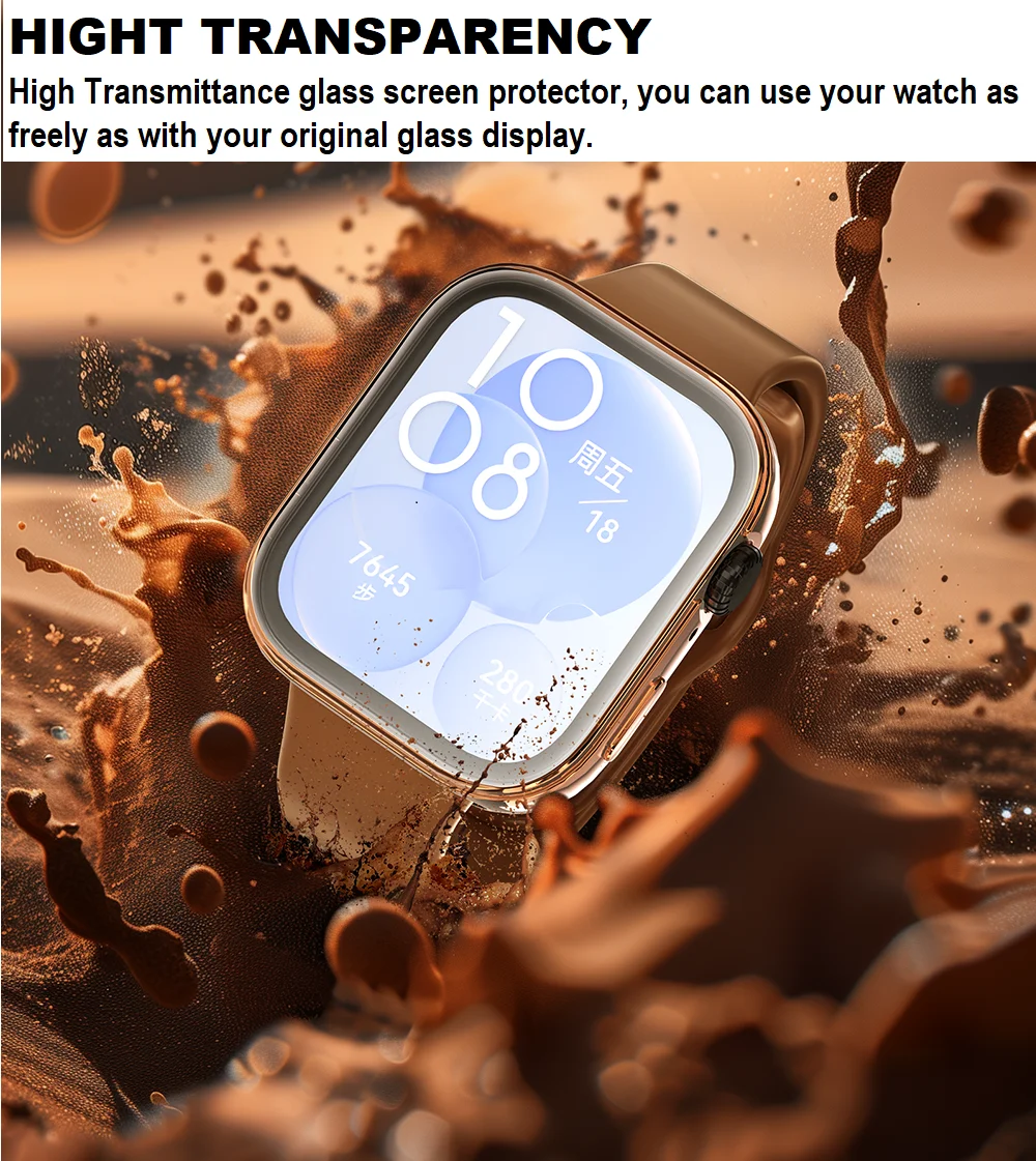 화웨이 워치용 스마트 워치 보호 커버, Fit3 소프트 TPU 범퍼 프레임, 풀 스크린 스크래치 방지 보호 케이스, 30 개