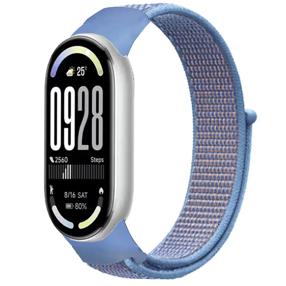 Nylon-Schlaufenarmband für Xiaomi Mi Band 11 10 9 8, atmungsaktives Sportarmband, Uhrenarmband, Mi Band 10 9 8, Zubehör. – Detail 16