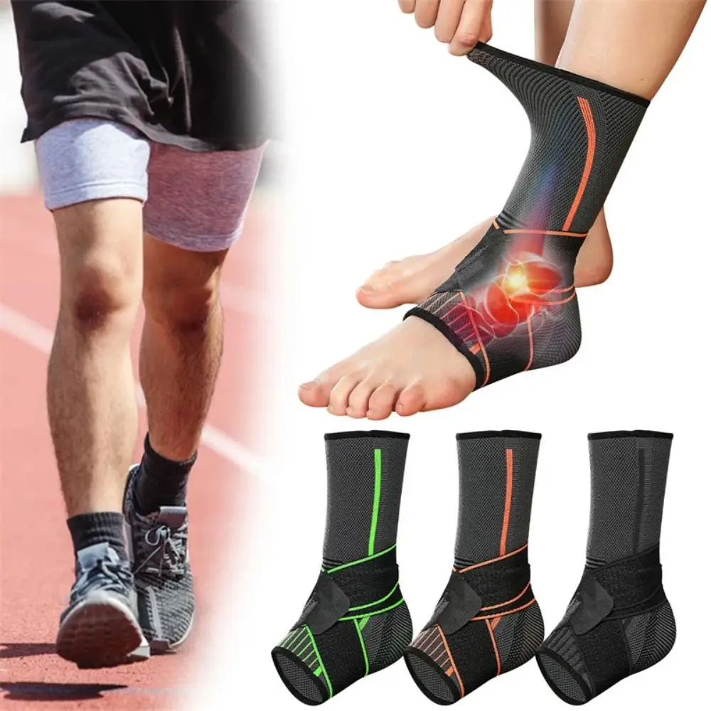 1Pcs Support Belt Sports Ankle Brace Elastic Bandage Protective Gear Gym Fitness Outdoor Ankle Wraps Nylon 3D Weave