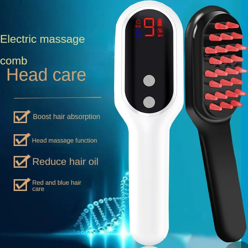 

Thanksgiving Gift Photo Therapy Scalp Massage Comb, Anti Hair Loss Care Massage Brush USB Charging, Nourishing The Scalp, Relax