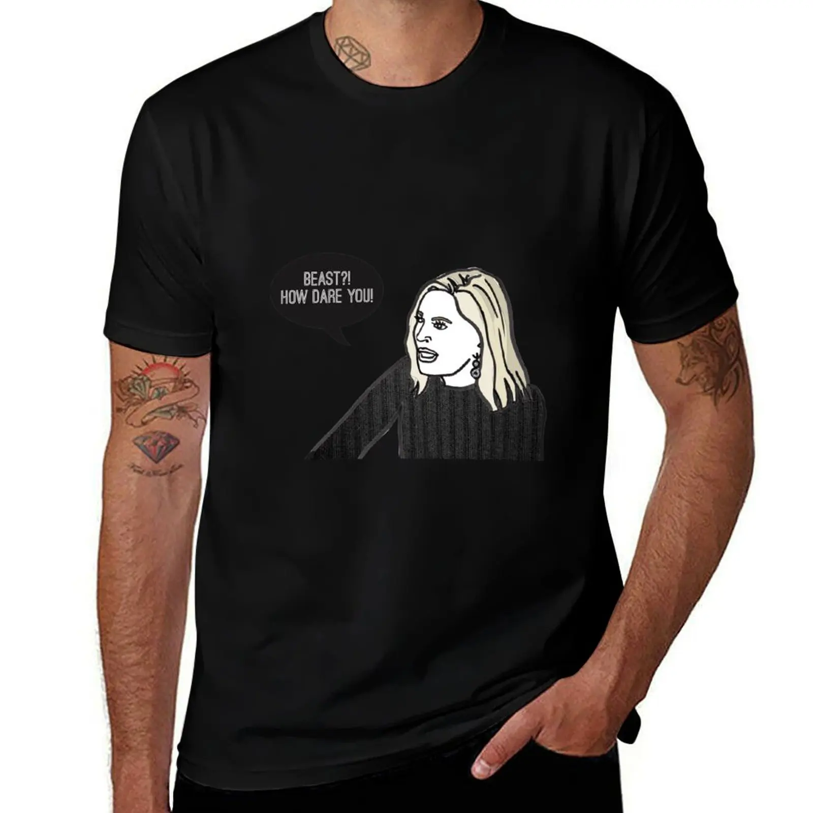 Bête? Comment osez-vous? T-shirt de performance pour l'entraînement à manches courtes