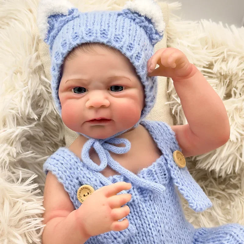 

48cm Reborn Doll Elijah Full Body Silicone High Quality Genesis Hand Painted Doll with Visible Veins Collectible Art Doll