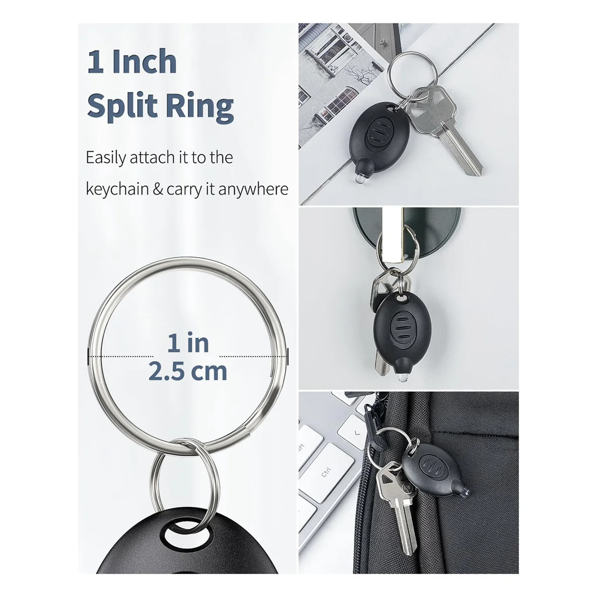 

A50P-10 Pack LED Keychain Flashlight Mini LED Keychain Light Portable Key Ring Torch for Outdoor Camping