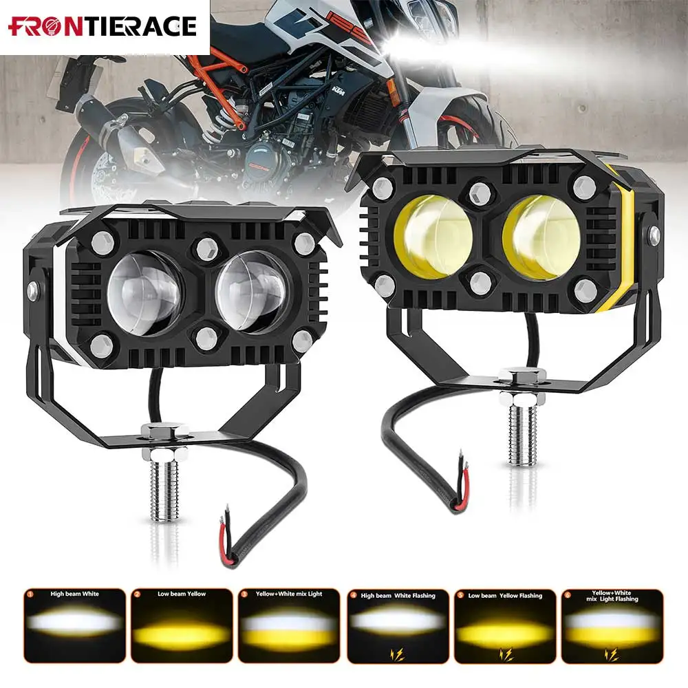 

Explorers Motorcycle Spotlights Auxiliary Light Driving High/Low/ Fog Lamps Super Brighter 180W 6000K 12V 24V