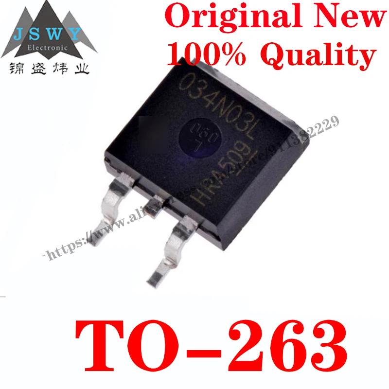 

10~100 PCS IPB034N03L TO-263 Discrete Semiconductor Transistor MOSFET IC Chip With the for module arduino Free Shiping 034N03L