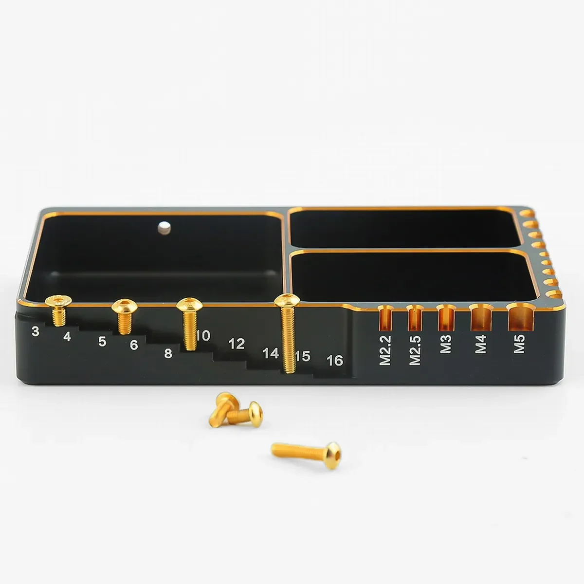 Alloy Material Mobile Repair Box Screw Storage Measuring Tool Screw Mat Tray Bolts Nuts Screw Storage for RC Car Boat Drone