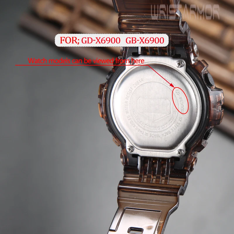 Resin Replacemnet Band Suitable for Casio GD-X6900 Strap Men's Waterproof Rubber Bracelet GD X6900 Watch Accessories