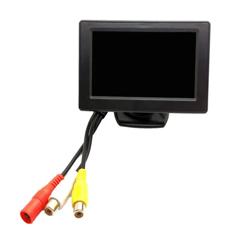 4.3Inch LCD Rearview Monitor Car Rear View Camera Reversing Parking System Kit Waterproof Night Vision Reversing Backup-X67A
