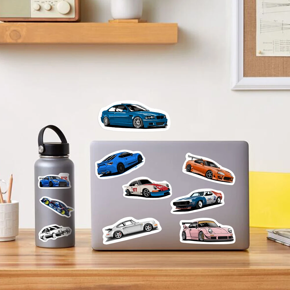 Japan JDM Racing Car Anime GraffitiStickers Aesthetic Decals PVC for Diary Laptop Luggage Skateboard Graffiti Decals Kids Toy