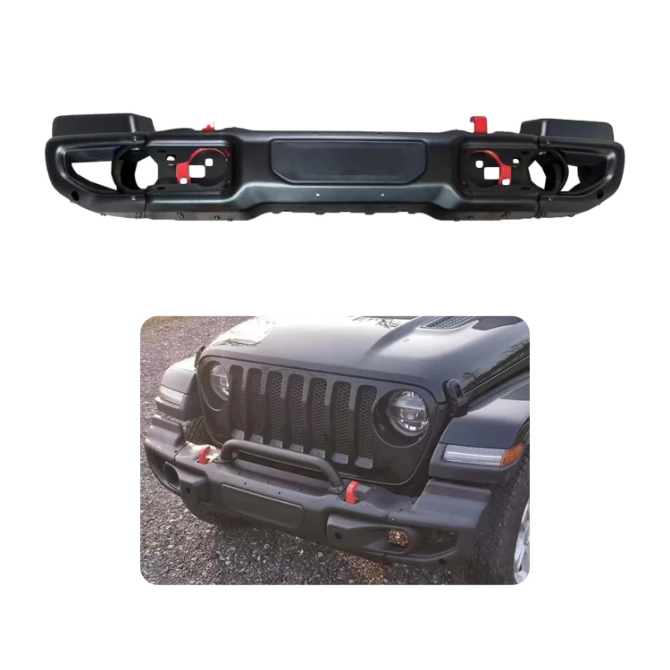 Bumpers For Jeep Wrangler JK 2007-2017 JL 2018-2023 Off-Road 10th Anniversary Steel Aluminum Front And Rear Bumpers With U-Beams