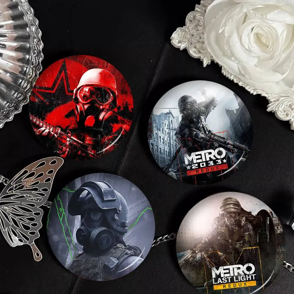 M-Metro 2033 Video Game 58mm Handmade Brooch Cartoon Cosplay Badge On Backpack Jewelry Accessories Gifts