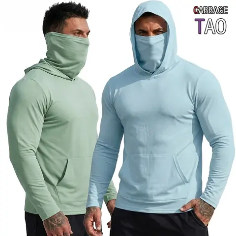 T-shirt à capuche anti-UV pour homme, séchage rapide, manches longues, sweat-shirt léger, haut de performance pour la randonnée et les activités de plein air